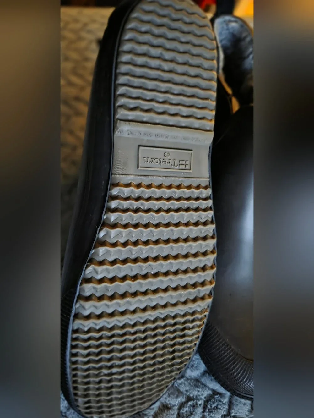 Tretorn Black Waterproof Chelsea Rain Boots Size 43